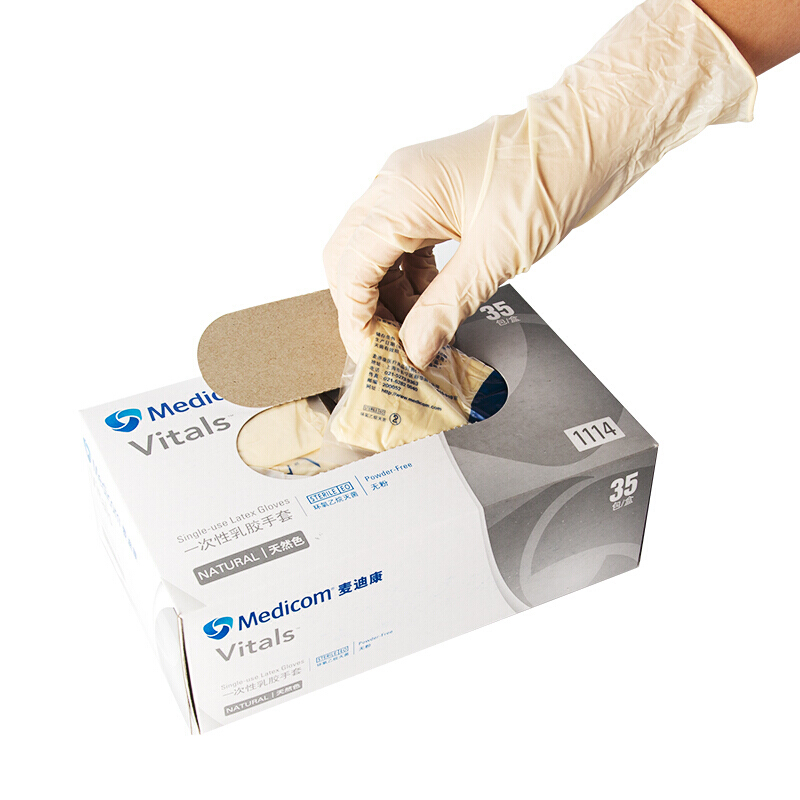 麥迪康S1114B滅菌型乳膠手套圖片1