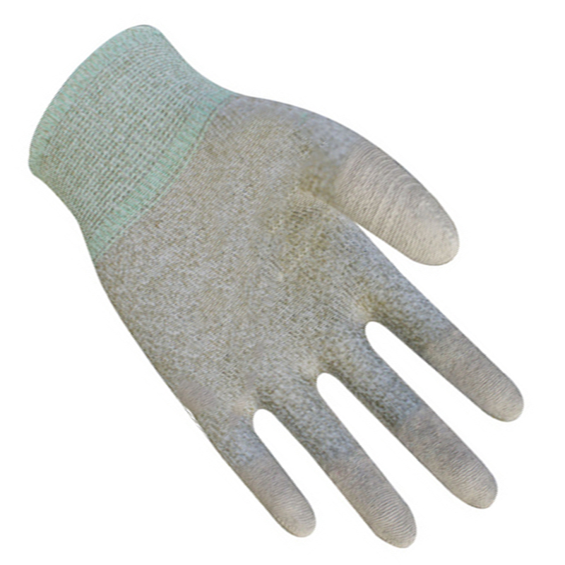 賽立特N10576-10碳絲PU涂指防靜電手套圖片1 賽立特N10576-10碳絲PU涂指防靜電手套圖片1