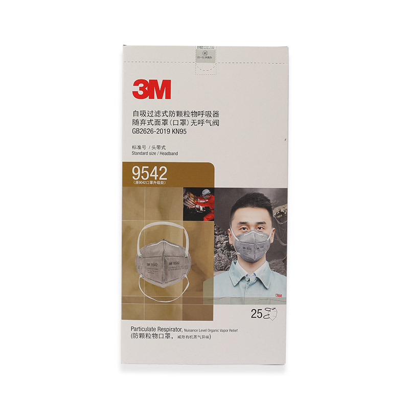 3M9542活性炭KN95防毒口罩圖片4