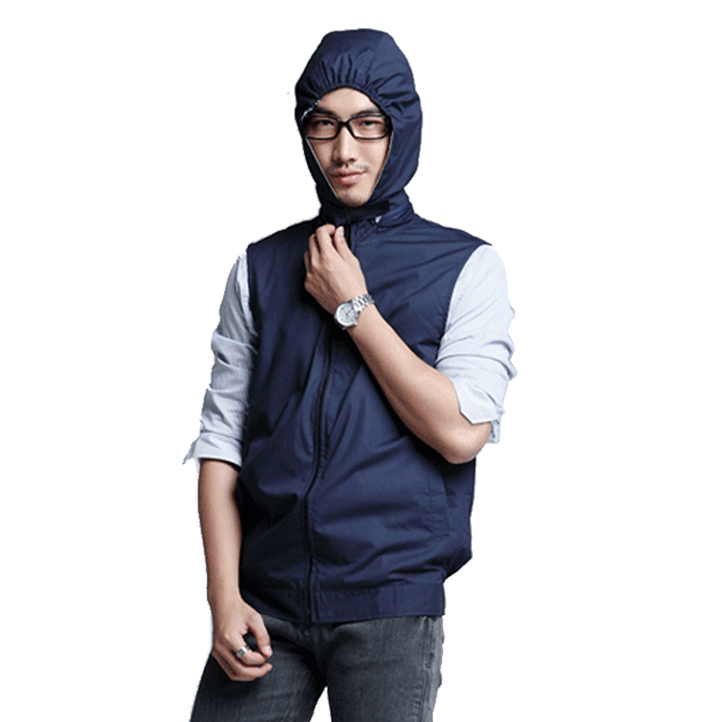 銀珊瑚SHD011-1帶帽防輻射馬甲圖片2