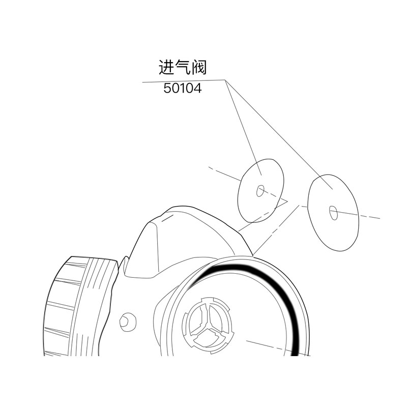 興研50104防毒面具閥片圖片1 興研50104防毒面具閥片圖片1