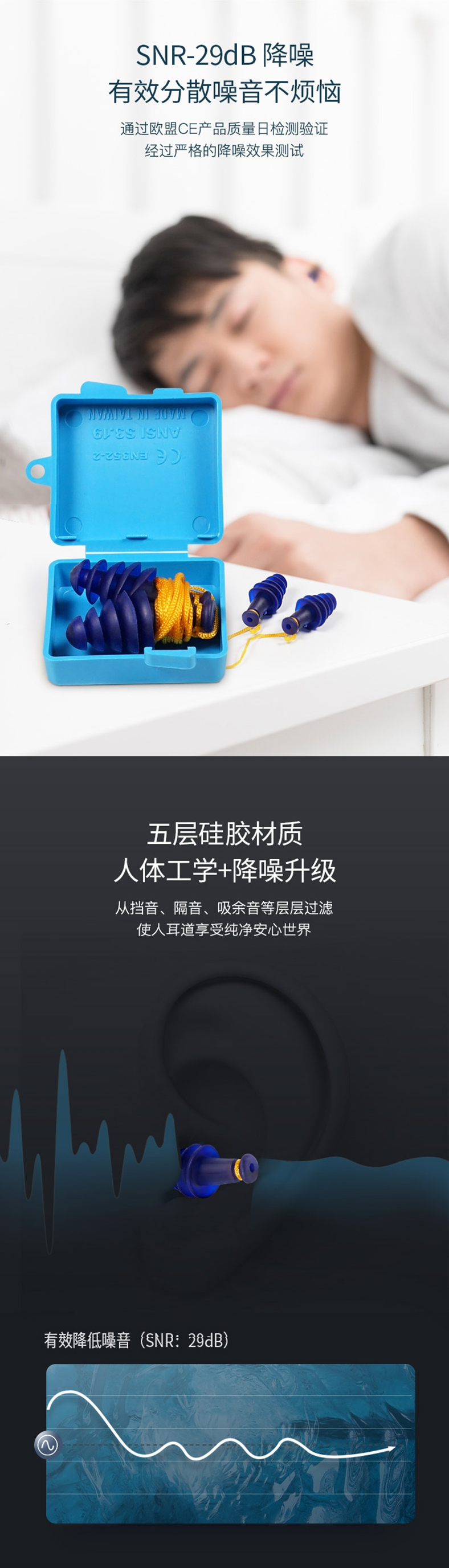 藍(lán)鷹NP364減壓降噪防噪音耳塞圖片3 藍(lán)鷹NP364減壓降噪防噪音耳塞圖片3