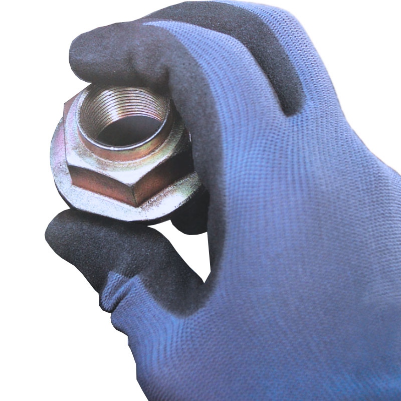 TOWA 518藍(lán)紗黑丁腈涂層勞保手套圖片2 TOWA 518藍(lán)紗黑丁腈涂層勞保手套圖片2