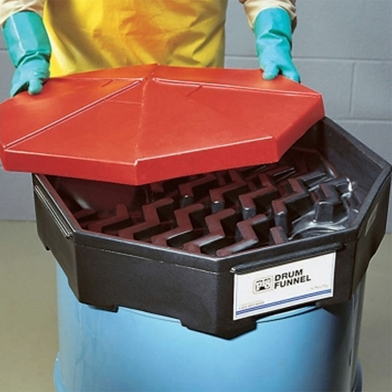 NewPig DRM454-RD-BK PIG聚乙烯圓桶漏斗圖片1