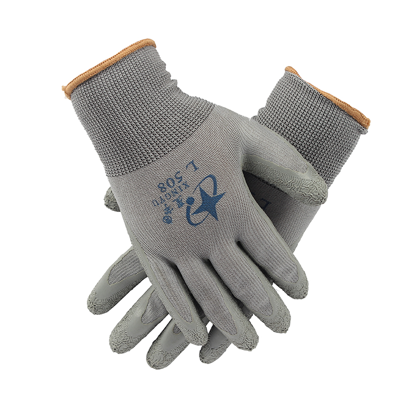 星宇L508十三針彩滌綸乳膠皺紋勞保手套圖片2 星宇L508十三針彩滌綸乳膠皺紋勞保手套圖片2