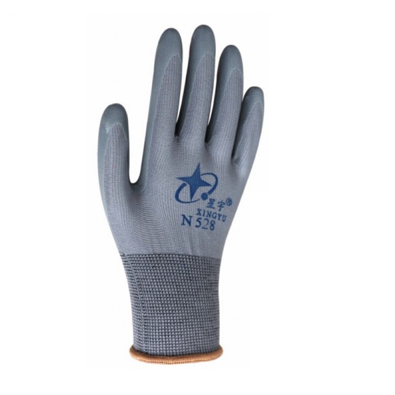 星宇N528尼龍丁腈勞保手套圖片3 星宇N528尼龍丁腈勞保手套圖片3