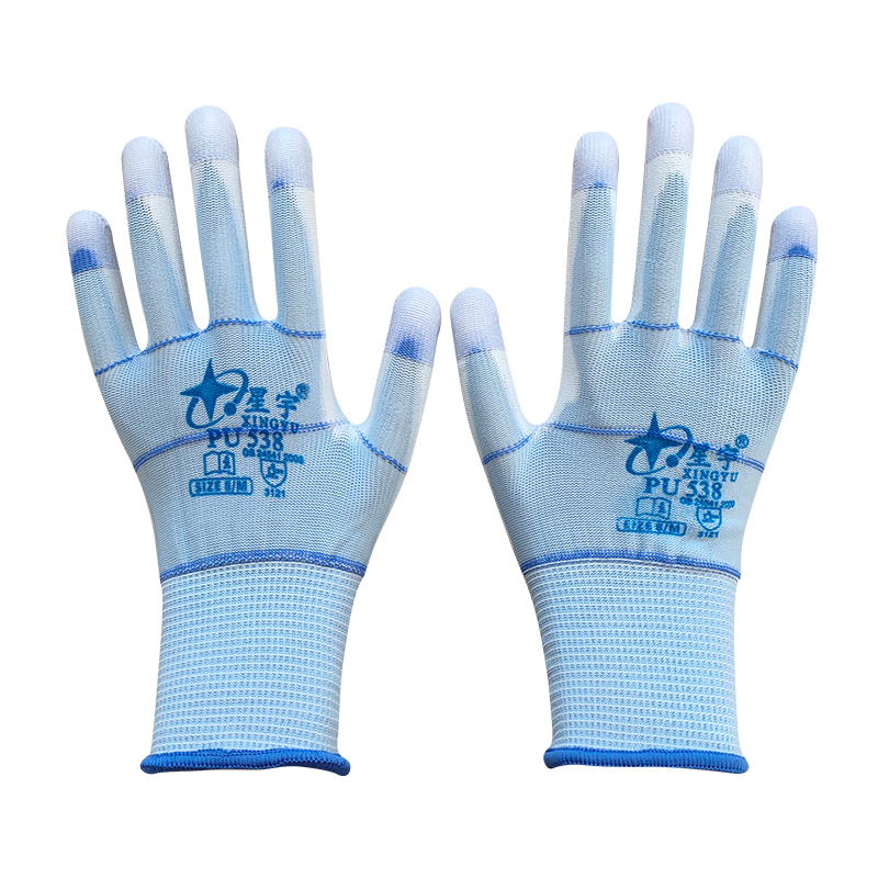 星宇PU538尼龍彩指加固PU勞保手套圖片3 星宇PU538尼龍彩指加固PU勞保手套圖片3