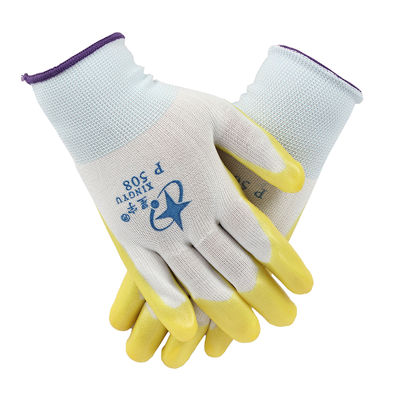 星宇P508白尼龍PVC勞保手套圖片2 星宇P508白尼龍PVC勞保手套圖片2