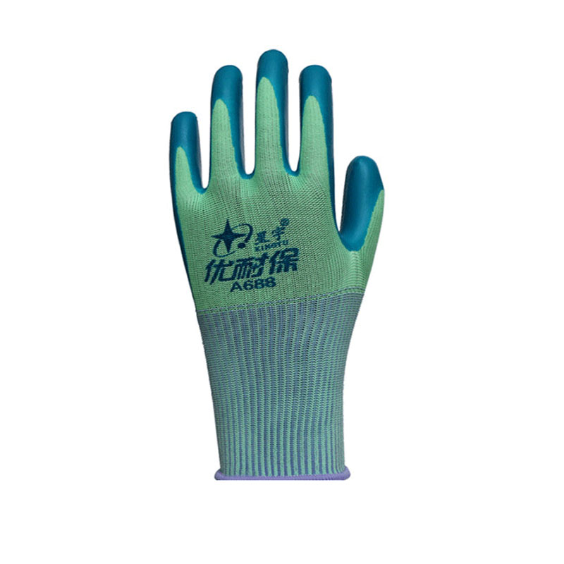 星宇A688優(yōu)耐寶乳膠勞保手套圖片1