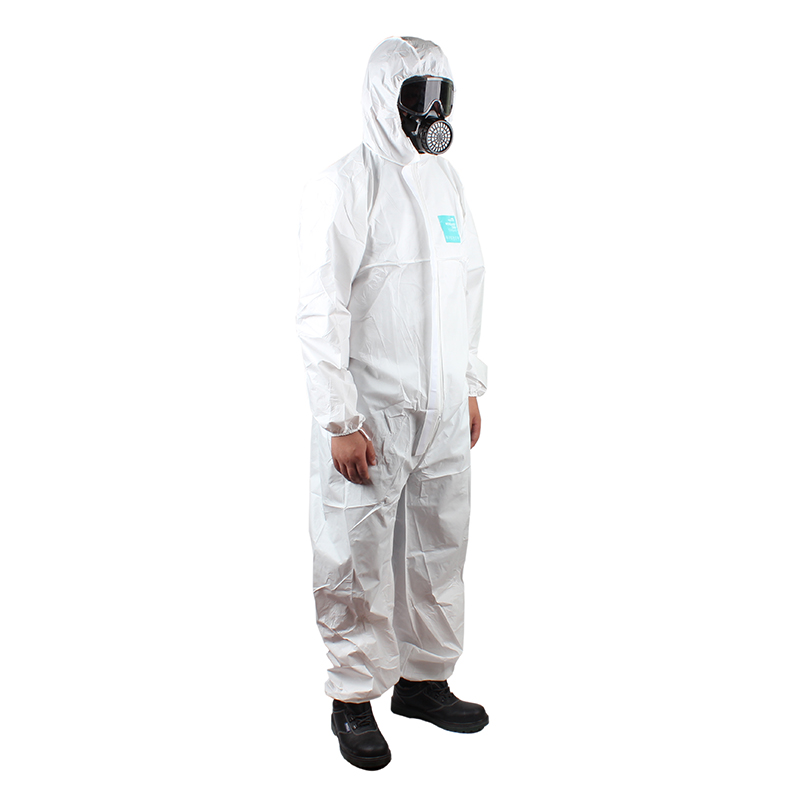 微護(hù)佳MG2000 WH20-B-99-157-02白色標(biāo)準(zhǔn)型有帽連體防護(hù)服圖片1