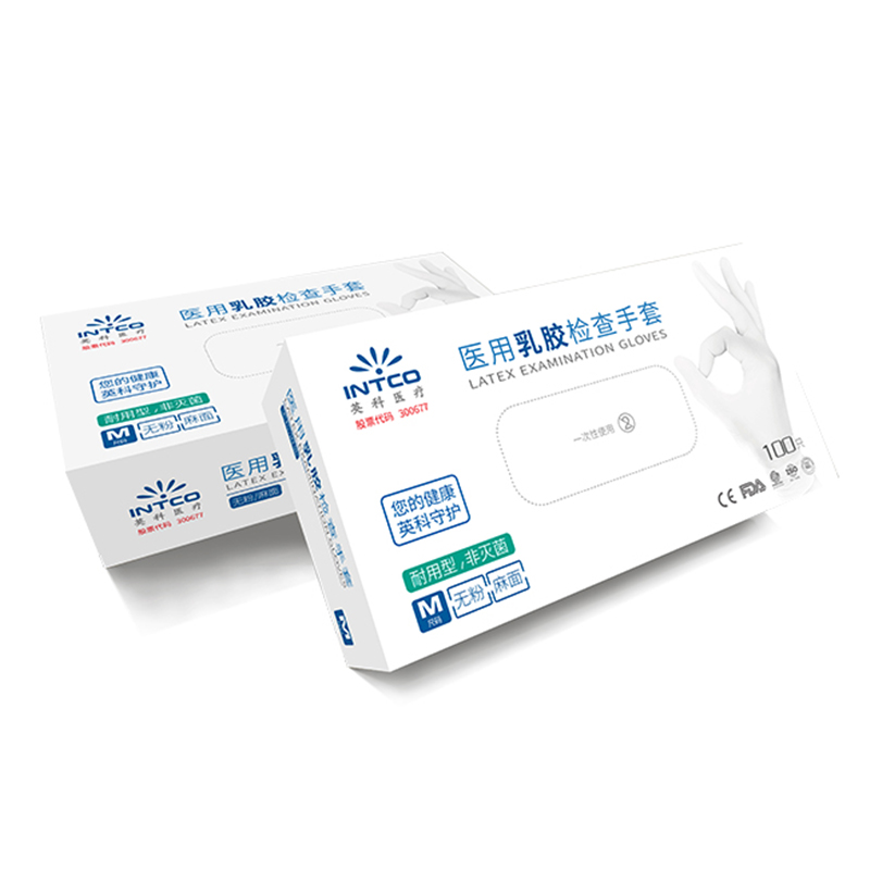 英科LGBCM1002白色乳膠醫(yī)用手套圖片3