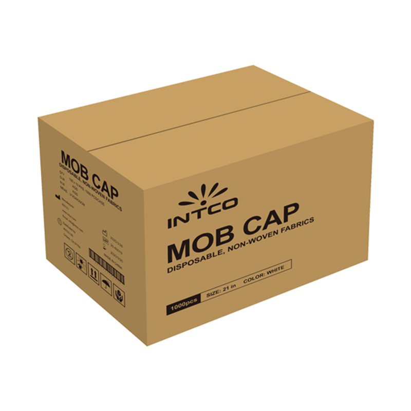 英科MC101002白色一次性無紡布條形帽圖片2 英科MC101002白色一次性無紡布條形帽圖片2