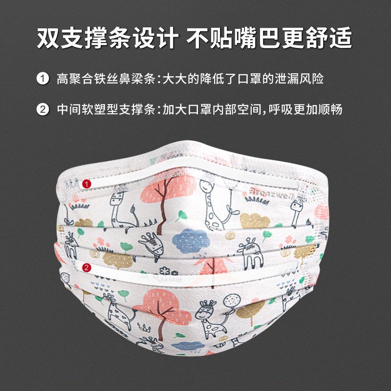 松研B30兒童平面一次性口罩圖片3 松研B30兒童平面一次性口罩圖片3
