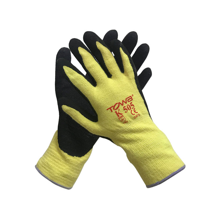 TOWA K-505丁腈涂掌耐磨防割手套圖片1 TOWA K-505丁腈涂掌耐磨防割手套圖片1