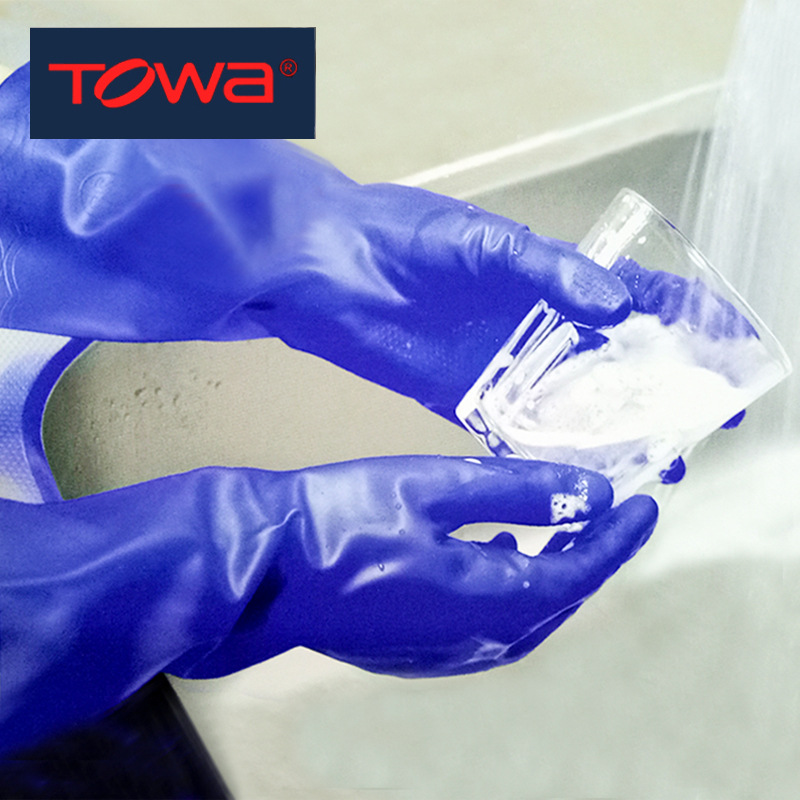 TOWA 774藍(lán)色耐油PVC手套圖片1 TOWA 774藍(lán)色耐油PVC手套圖片1