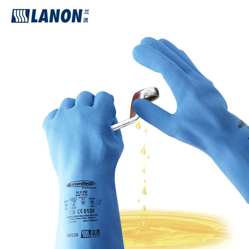 LANON蘭浪SR230加厚橡膠耐高溫手套圖片1