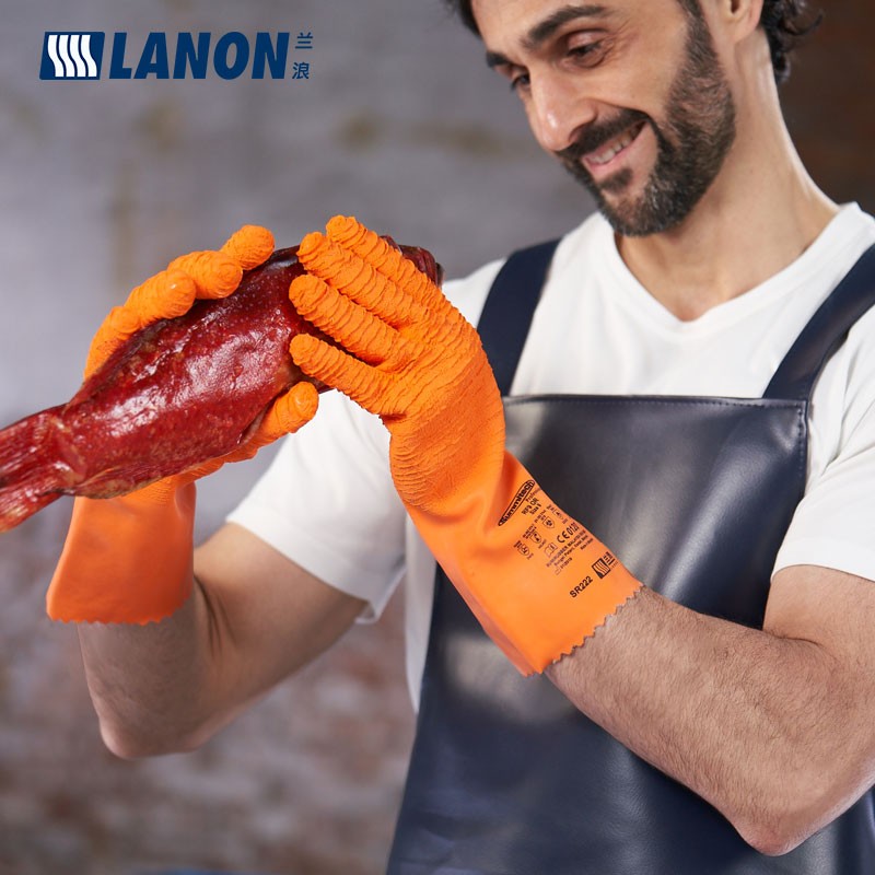 LANON蘭浪SR222乳膠起皺耐高溫手套圖片1 LANON蘭浪SR222乳膠起皺耐高溫手套圖片1