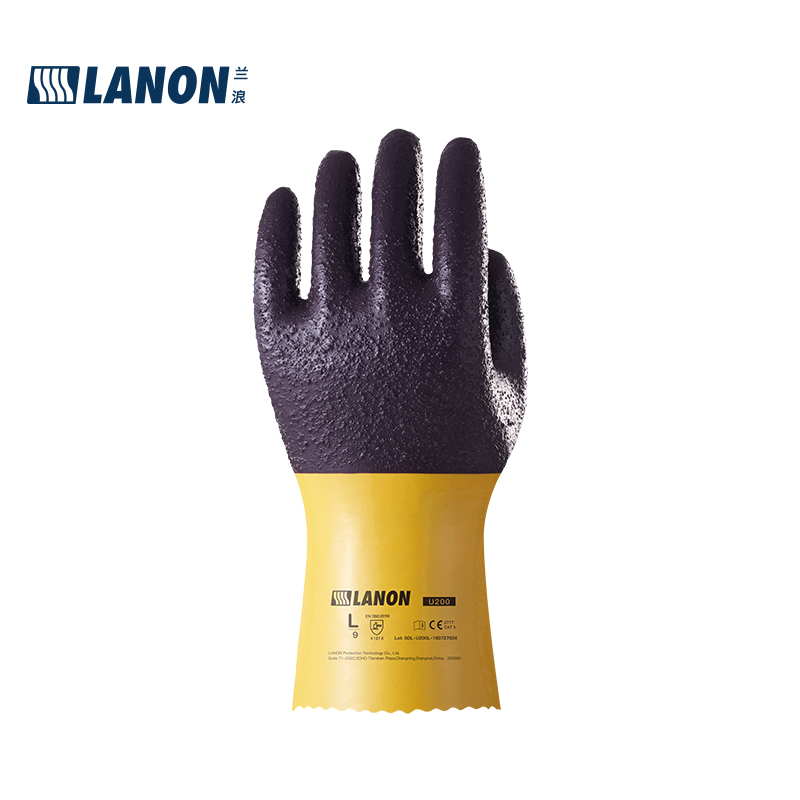 LANON蘭浪U200耐磨防滑PVC手套圖片1