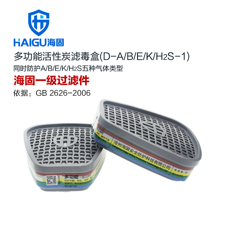 海固HG-602 D-A/B/E/K/H2S-1半面罩多功能綜合防毒面具圖片1 海固HG-602 D-A/B/E/K/H2S-1半面罩多功能綜合防毒面具圖片1