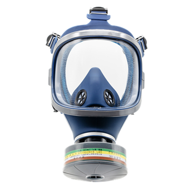 高瑪1011-D自吸過(guò)濾式單濾盒全面罩防毒面具圖片1