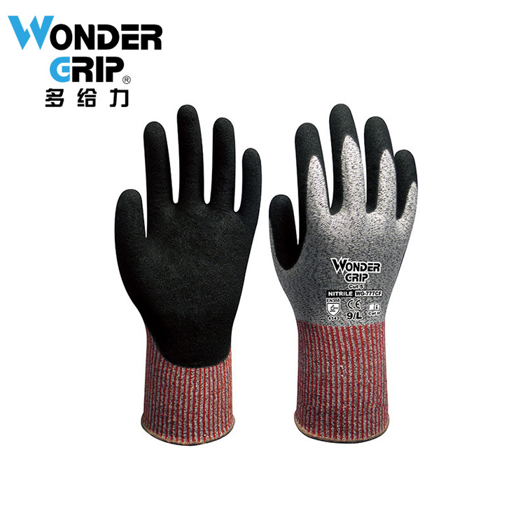 多給力WG-777CF防滑耐磨五級(jí)防割手套圖片1