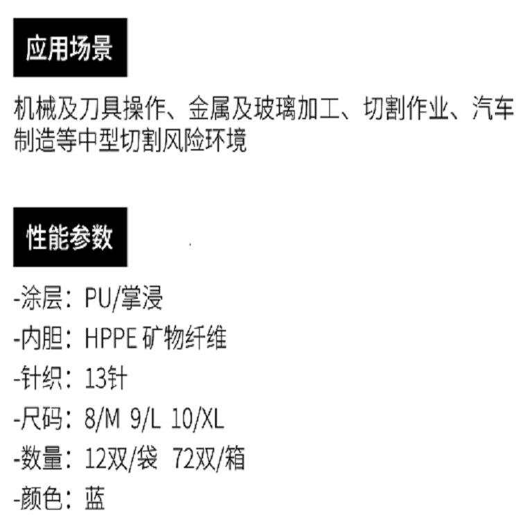 多給力OP-785 PU涂層五級防割手套圖片4 多給力OP-785 PU涂層五級防割手套圖片4