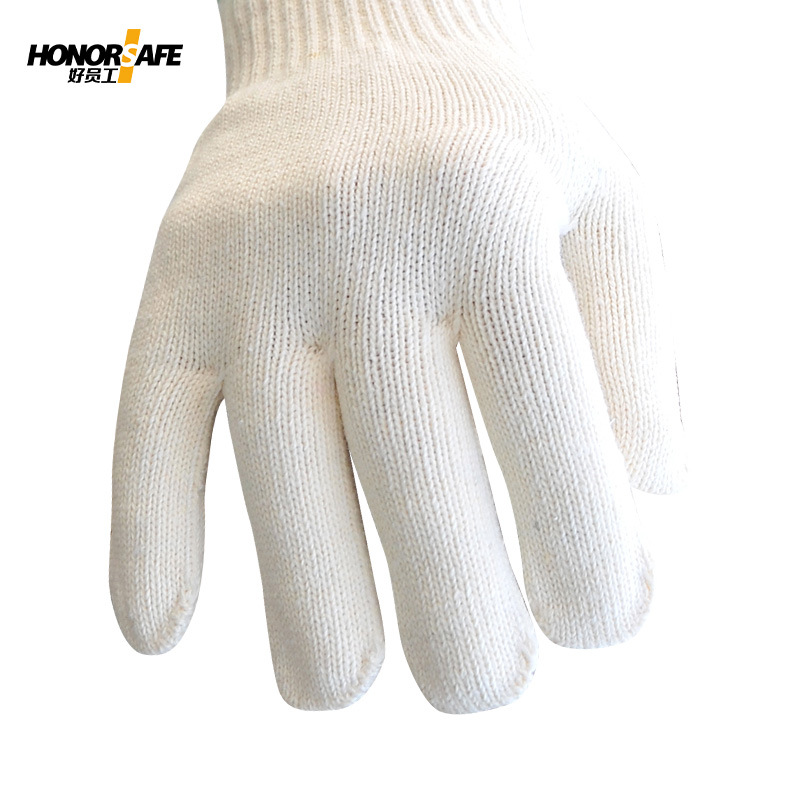 好員工H10-MS600耐磨黃色羅口棉紗手套圖片3 好員工H10-MS600耐磨黃色羅口棉紗手套圖片3