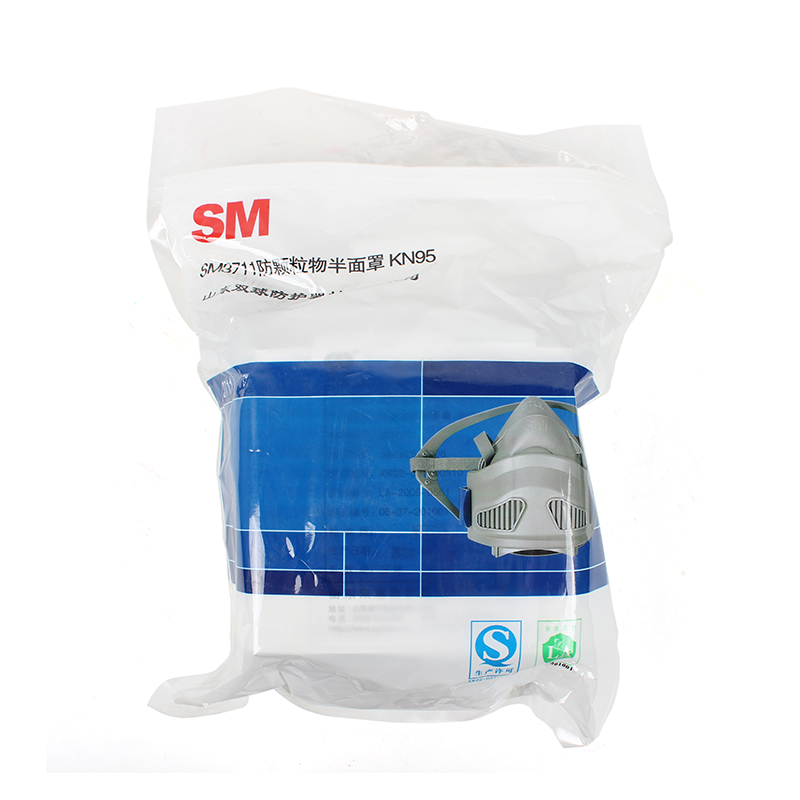 雙球3711單濾盒半面罩防塵面具圖片4 雙球3711單濾盒半面罩防塵面具圖片4