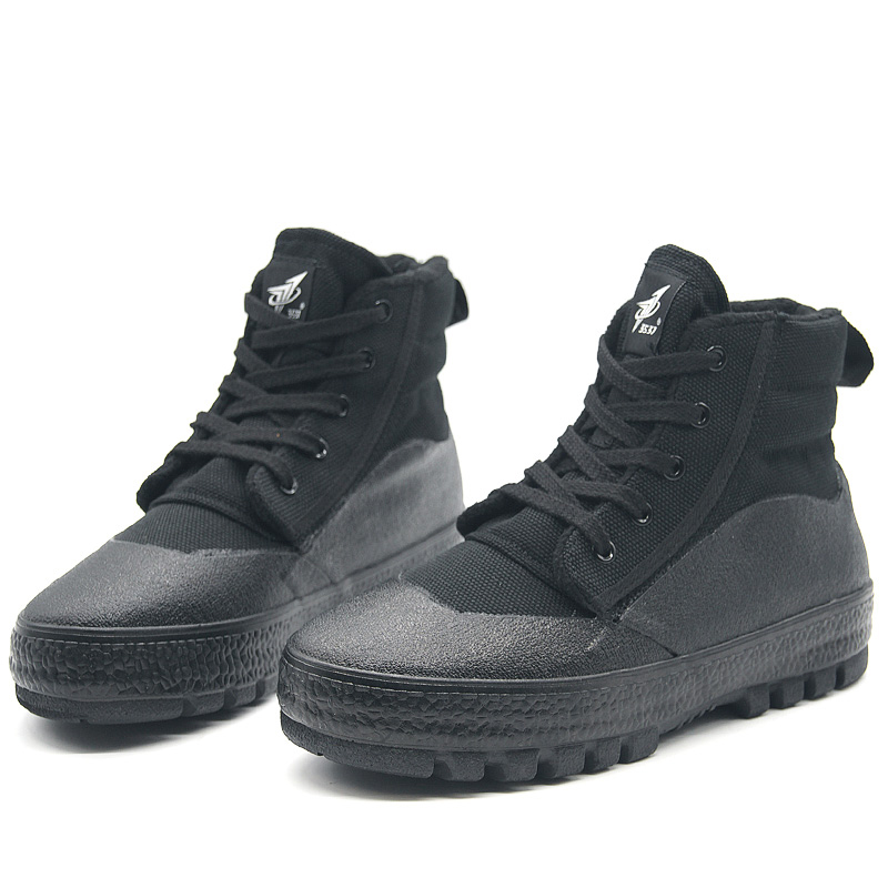 3537陸迅高幫加絨加厚防水耐磨勞保鞋圖片2