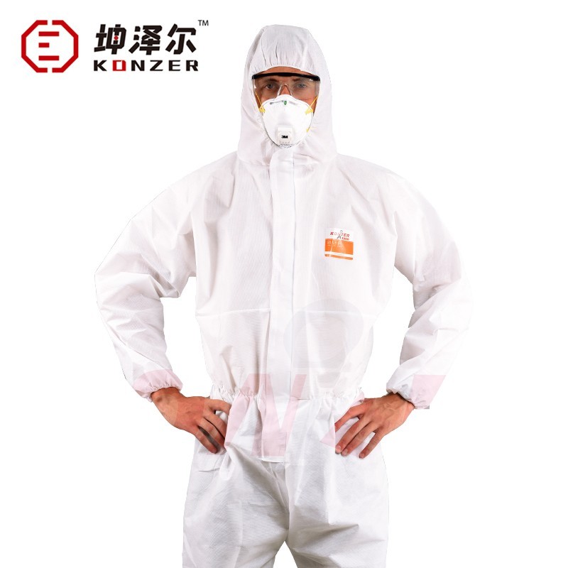 坤澤爾K500輕型白色連體防護(hù)服圖片1