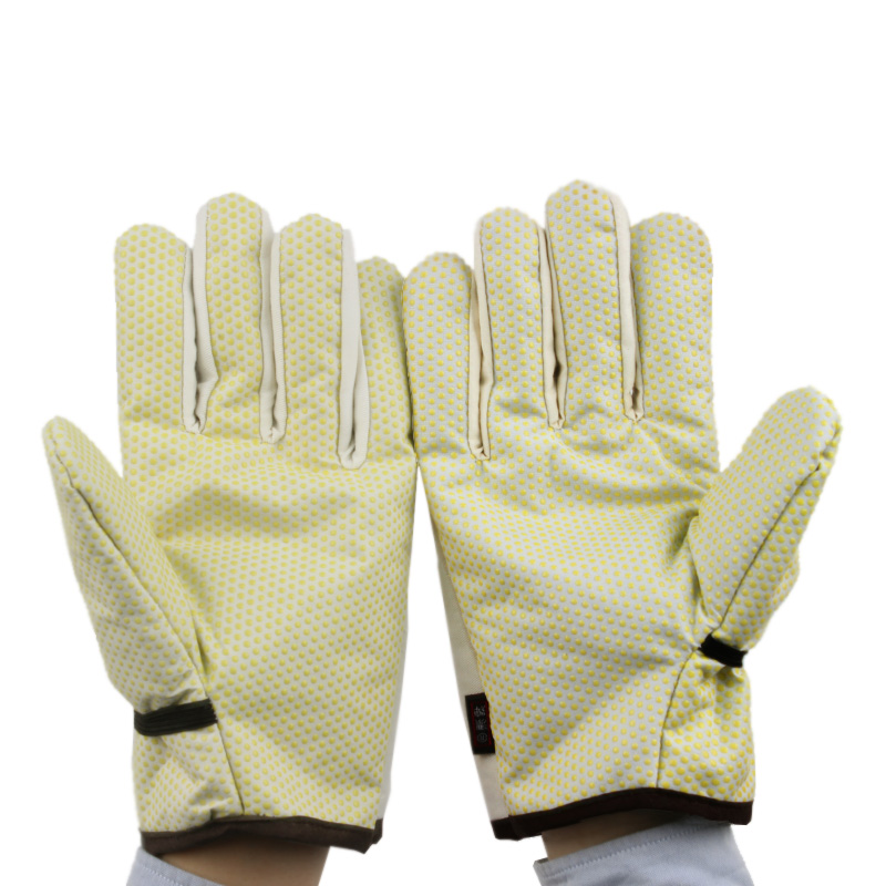 漂牌MF-03一等加厚棉帆布點(diǎn)塑手套圖片1