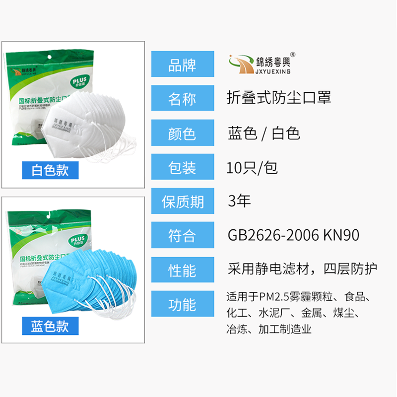 錦繡粵興9507頭戴式KN90防塵口罩圖片2 錦繡粵興9507頭戴式KN90防塵口罩圖片2