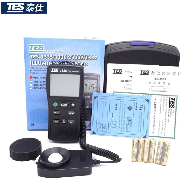 臺灣泰仕TES-1335數(shù)字式照度計(jì)圖片4 臺灣泰仕TES-1335數(shù)字式照度計(jì)圖片4