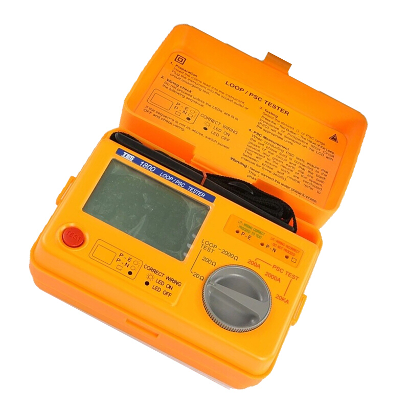 臺灣泰仕TES-1800A回路阻抗/預(yù)期短路電流測試儀圖片4 臺灣泰仕TES-1800A回路阻抗/預(yù)期短路電流測試儀圖片4