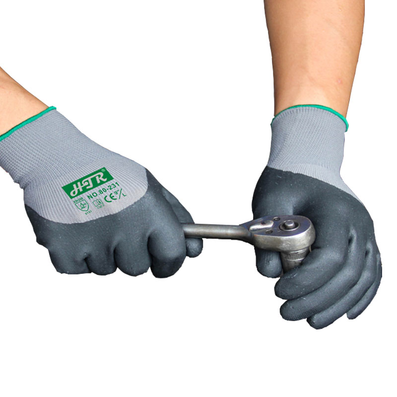 海太爾80-231發(fā)泡丁腈涂掌手套圖片1