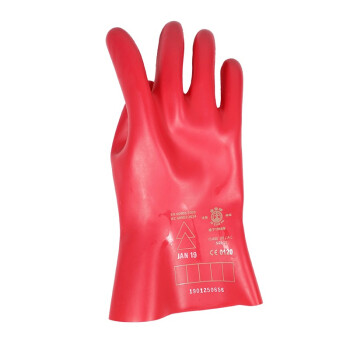 安全牌防觸電乳膠長款00級絕緣手套圖片1