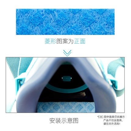 興研電動面具配件D型吸水棉圖片2 興研電動面具配件D型吸水棉圖片2