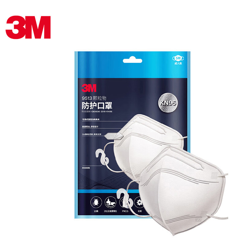3M9513折疊頸戴式輕型KN95防塵口罩圖片3 3M9513折疊頸戴式輕型KN95防塵口罩圖片3