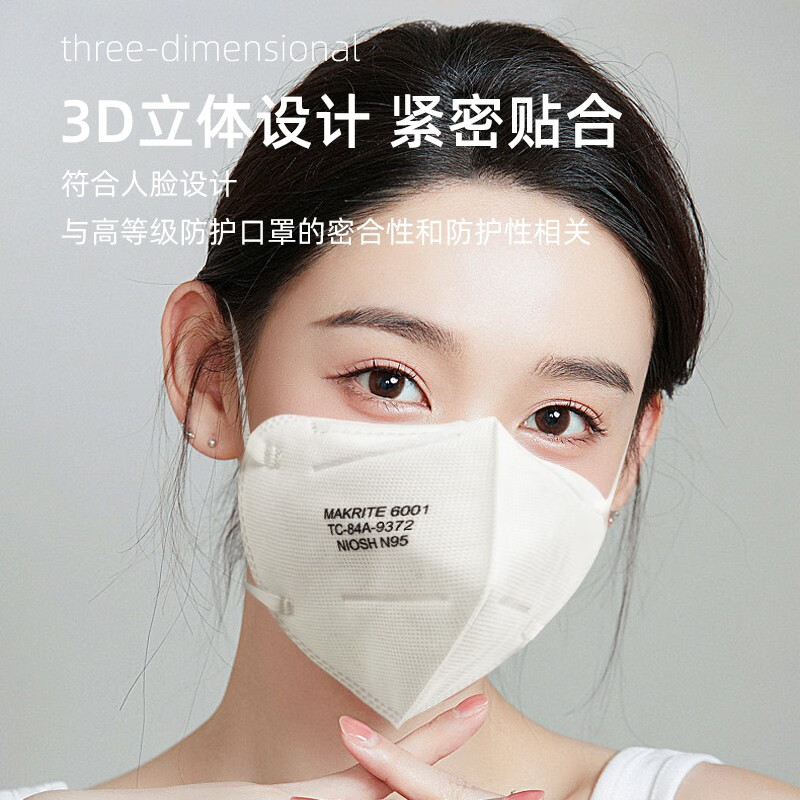 麥特瑞6001 N95白色折疊頭戴式防塵口罩圖片8 麥特瑞6001 N95白色折疊頭戴式防塵口罩圖片8