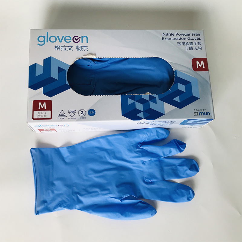 格拉文NB47藍(lán)色丁腈無粉一次性醫(yī)用檢查手套圖片1 格拉文NB47藍(lán)色丁腈無粉一次性醫(yī)用檢查手套圖片1