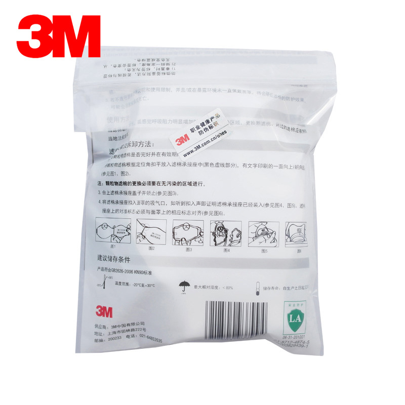 3M1744CN濾棉KN95有機(jī)蒸氣異味過濾棉圖片4