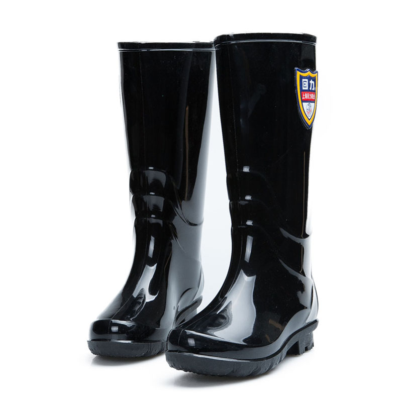 回力863黑色PVC防滑高筒雨靴圖片1 回力863黑色PVC防滑高筒雨靴圖片1