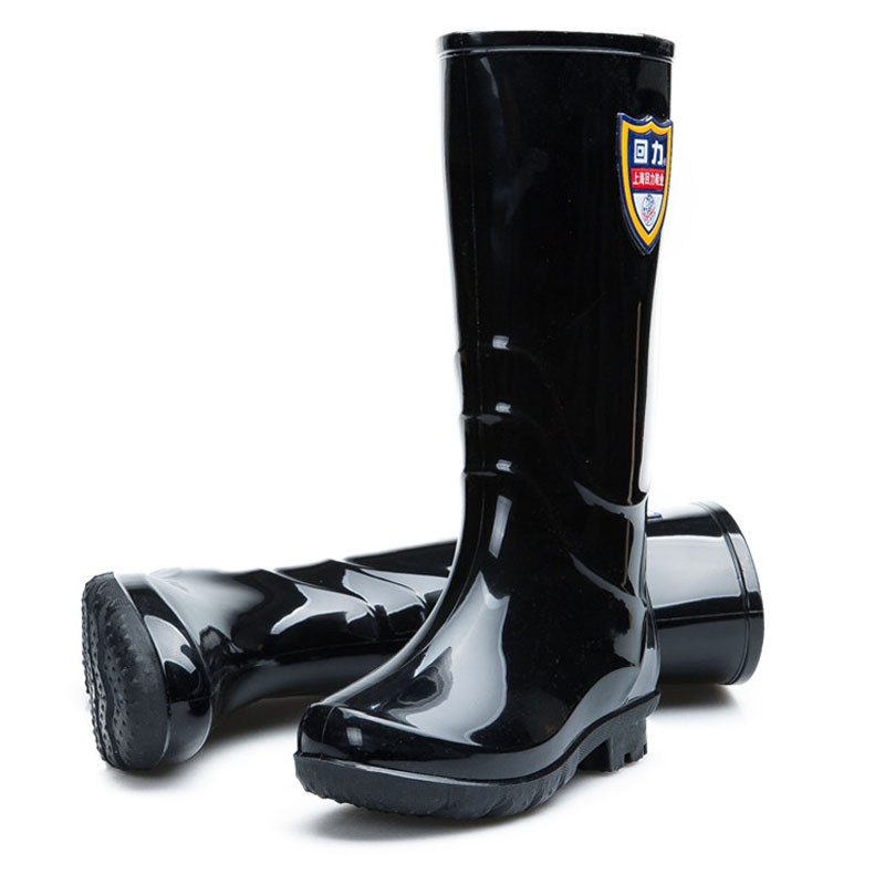 回力863黑色PVC防滑高筒雨靴圖片3 回力863黑色PVC防滑高筒雨靴圖片3