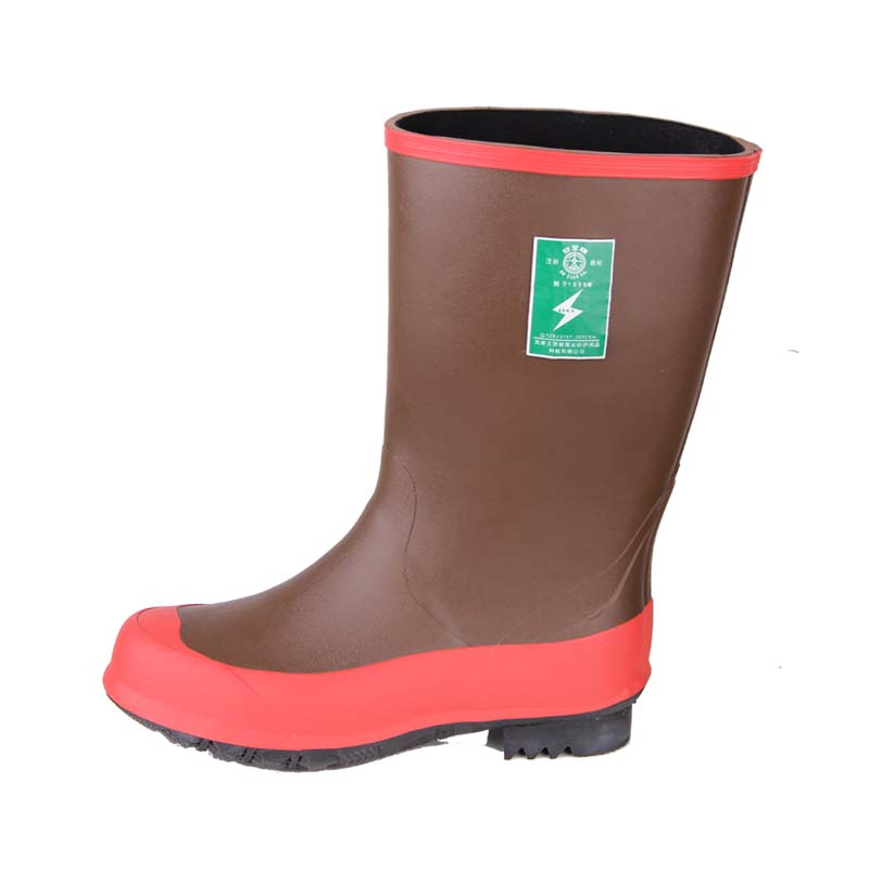 安全牌ZX040-1紅棕色40kv高筒絕緣靴圖片1 安全牌ZX040-1紅棕色40kv高筒絕緣靴圖片1