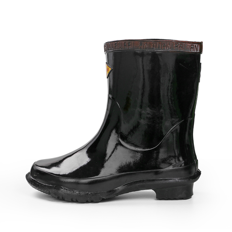 安全牌ZX030黑色30kv中筒橡膠安全絕緣靴圖片1 安全牌ZX030黑色30kv中筒橡膠安全絕緣靴圖片1