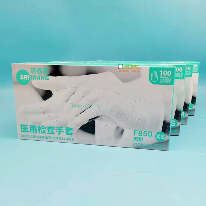 施?？礔850一次性無粉非滅菌橡膠檢查手套圖片1
