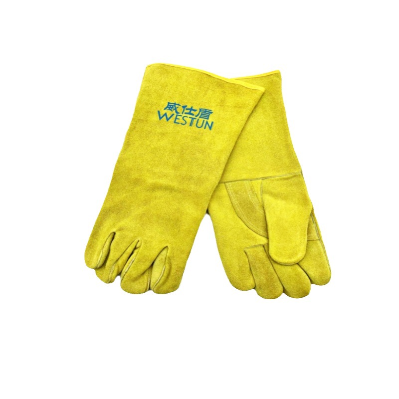 威仕盾G-2015/16金黃色牛皮加長(zhǎng)電焊手套圖片1 威仕盾G-2015/16金黃色牛皮加長(zhǎng)電焊手套圖片1