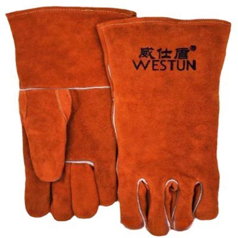 威仕盾G-0392橙紅色牛二層皮電焊手套圖片1 威仕盾G-0392橙紅色牛二層皮電焊手套圖片1