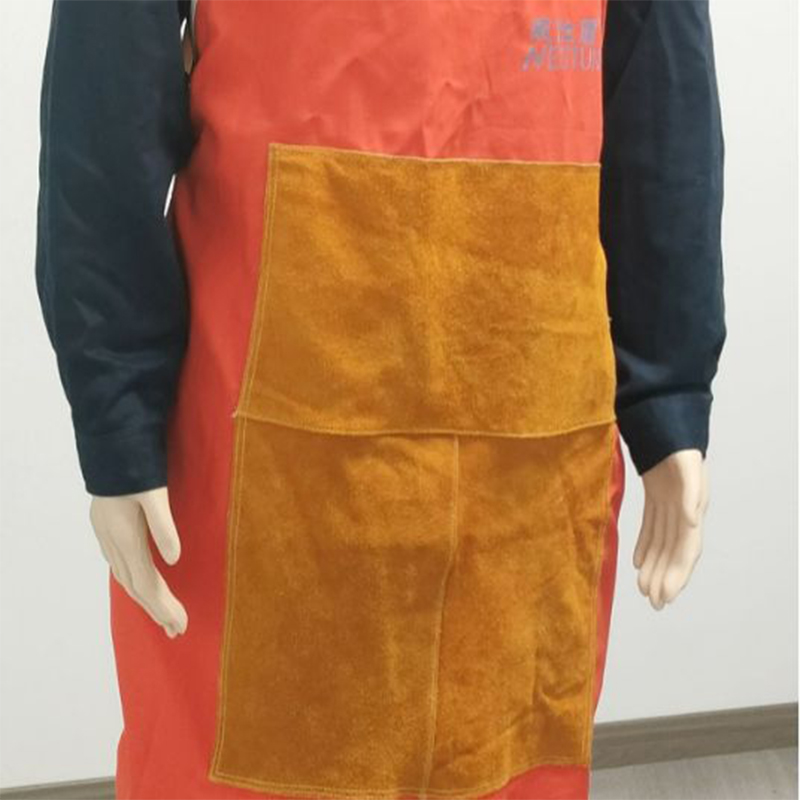 威仕盾FW-2142橙紅色牛二層皮圍裙圖片1 威仕盾FW-2142橙紅色牛二層皮圍裙圖片1