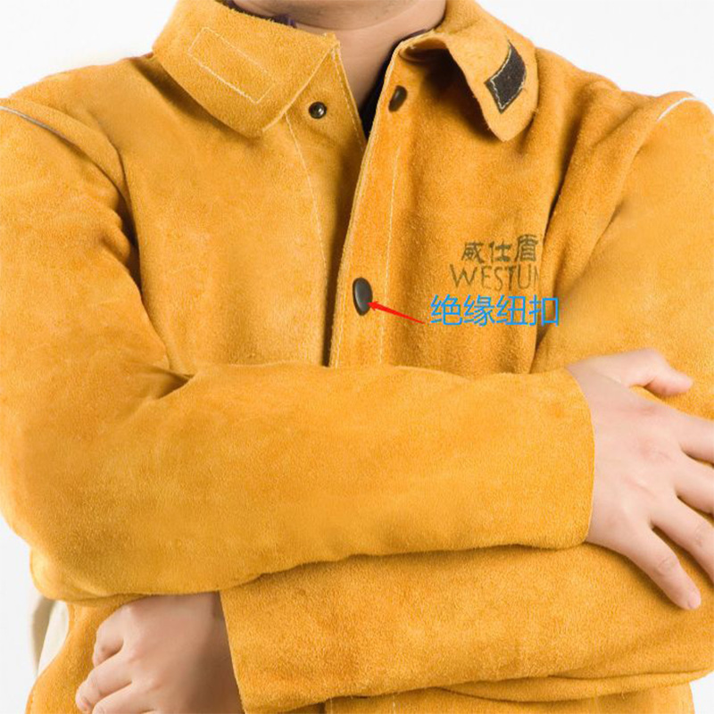 威仕盾W-2130金黃色全牛皮焊工服圖片1 威仕盾W-2130金黃色全牛皮焊工服圖片1